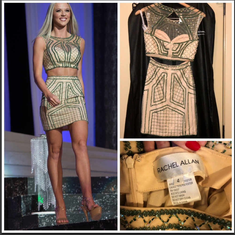 Green Rachel Allan two piece